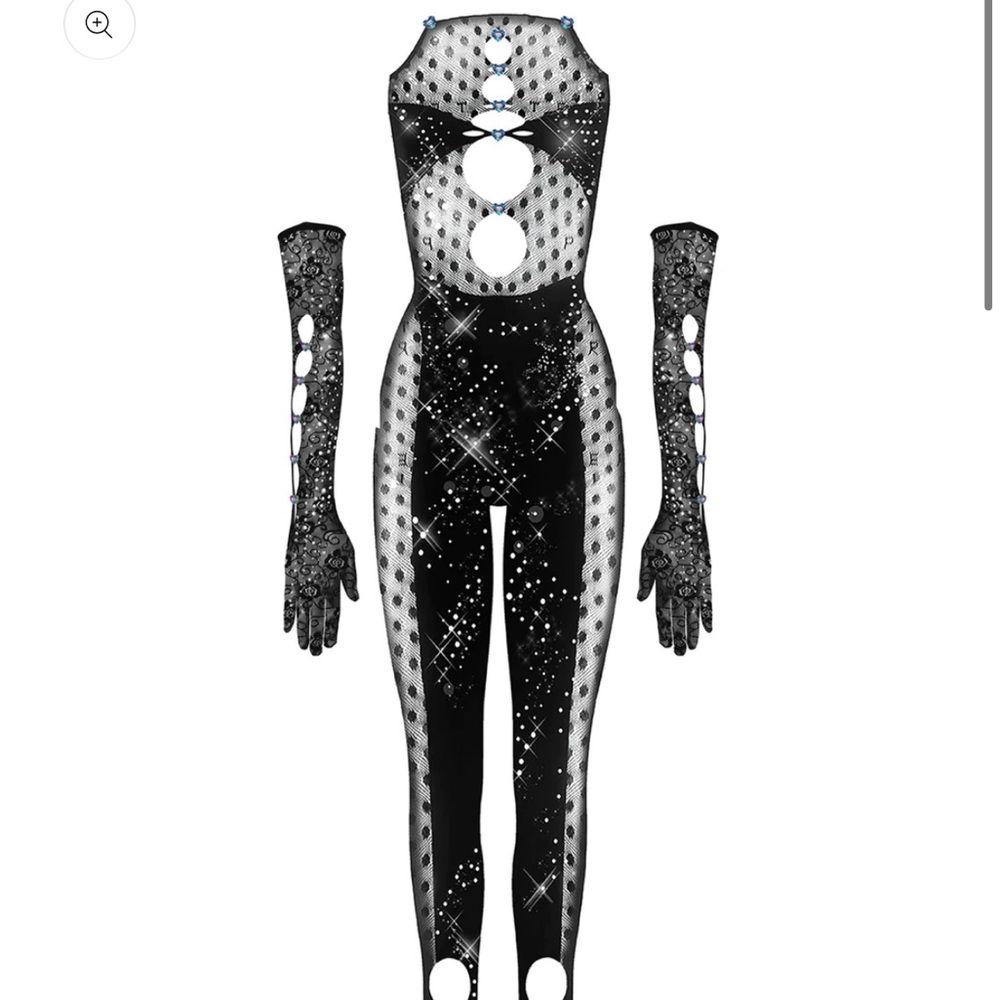 Poster girl rhinestone Janice jumpsuit